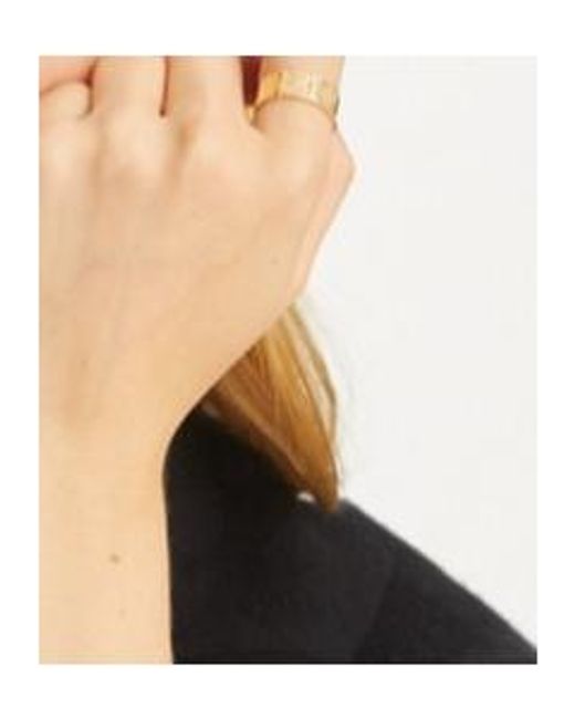 Tory Burch Metallic Icon T Monogram Ring