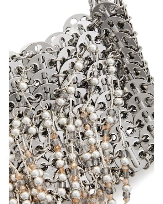 Rabanne White Metal Chain Shoulder Bag