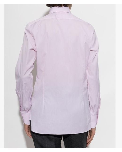 Tom Ford Purple Button-Up Shirt for men