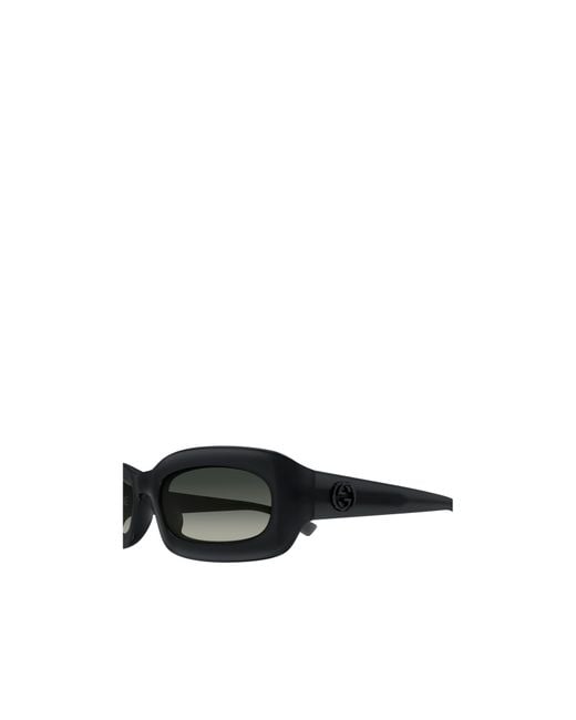 Gucci Black Eyewear Rectangular Frame Sunglasses for men