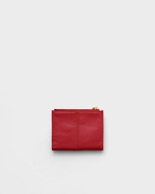 Prada Red Small Leather Wallet