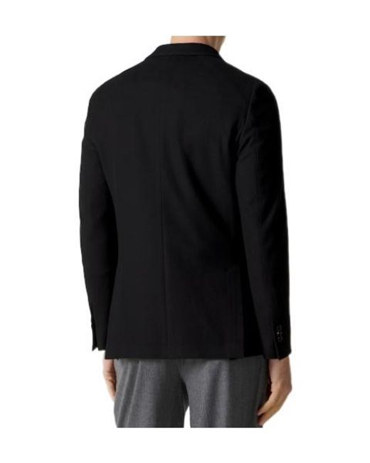 Lardini Black Solid Cotton Blazer for men