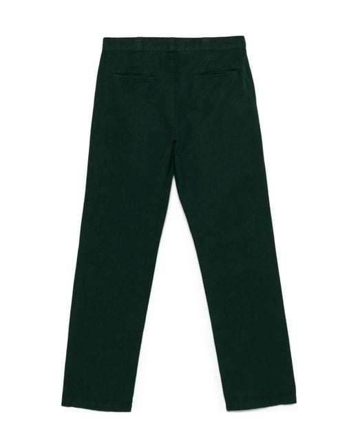 Aspesi Green Straight-Leg Casual Pants for men