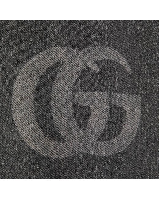 Gucci Gray Logo Detailed Slim Fit Denim Jeans for men