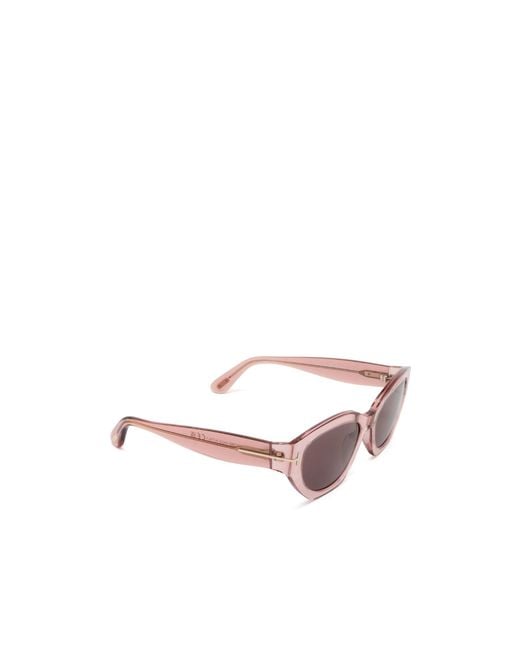Tom Ford Pink Geometric Frame Sunglasses for men
