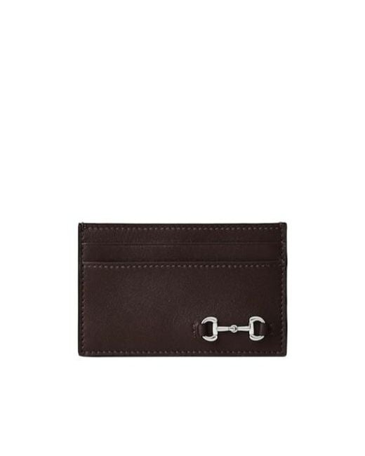 Gucci Multicolor Horsebit Card Holder for men
