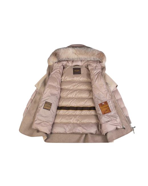 Moorer Natural Hooded Down Jacket