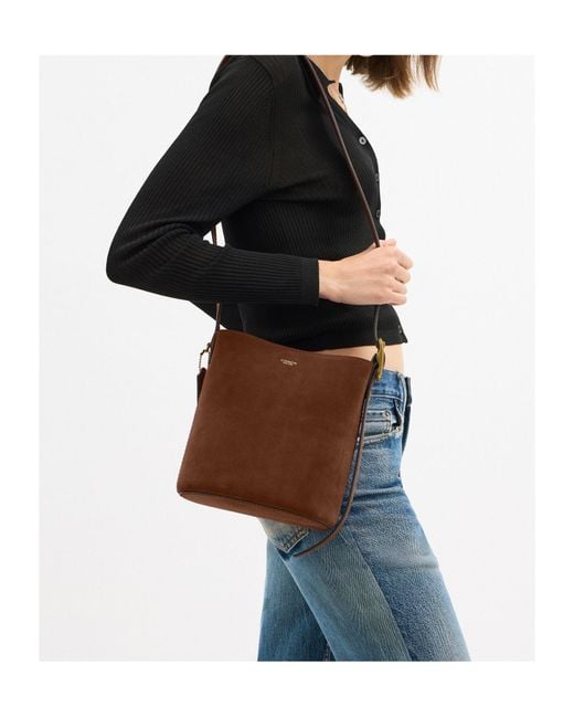 COACH Brown Bleecker Bucket Bag 21
