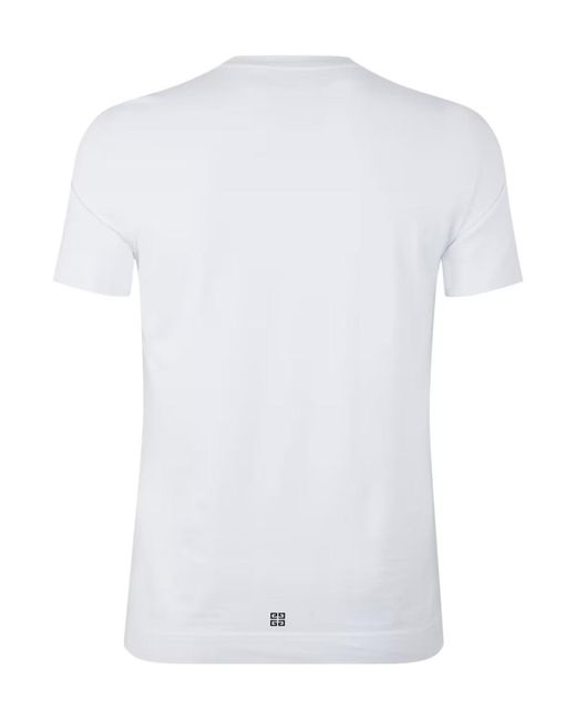 Givenchy White Slim Fit T-Shirt for men