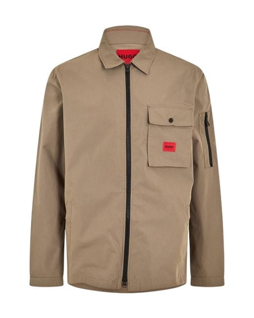 Boss Brown Emmond Overshirt for men