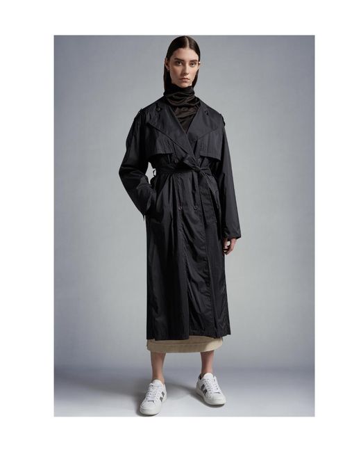 Moncler Black Deva Trench Coat