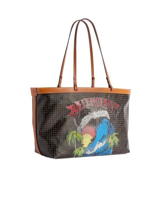 Balenciaga Multicolor Printed Medium Tote Bag