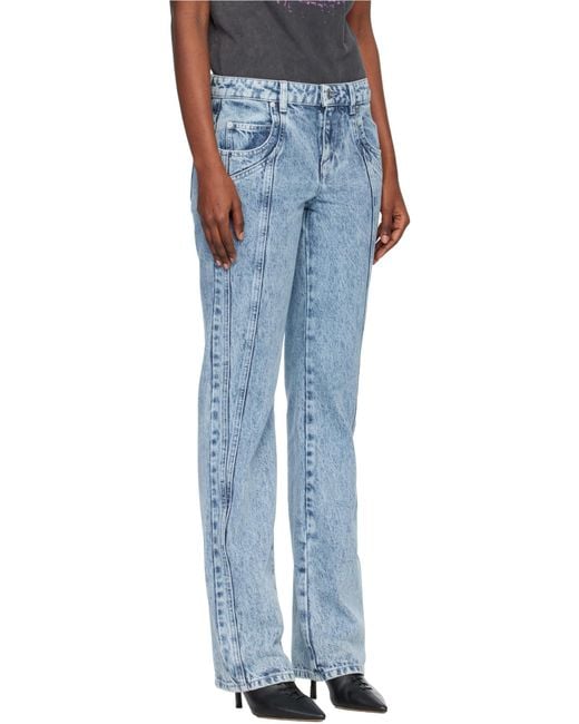 Isabel Marant Blue Isabel Marant Étoile Jaylis Straight Leg Jeans