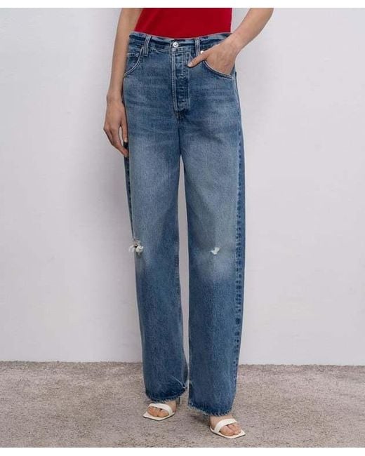 Citizens of Humanity Blue Ayla Baggy Jeans