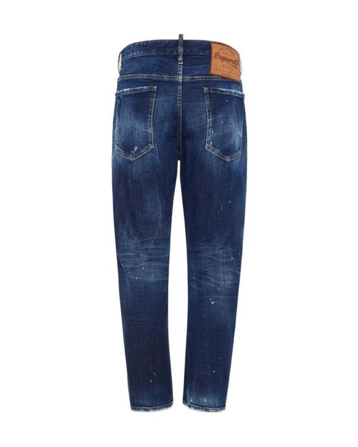 DSquared² Blue Perfect Clean Wash Bro Jeans for men