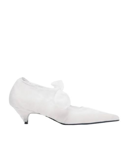 Proenza Schouler White Slash Organza Pumps