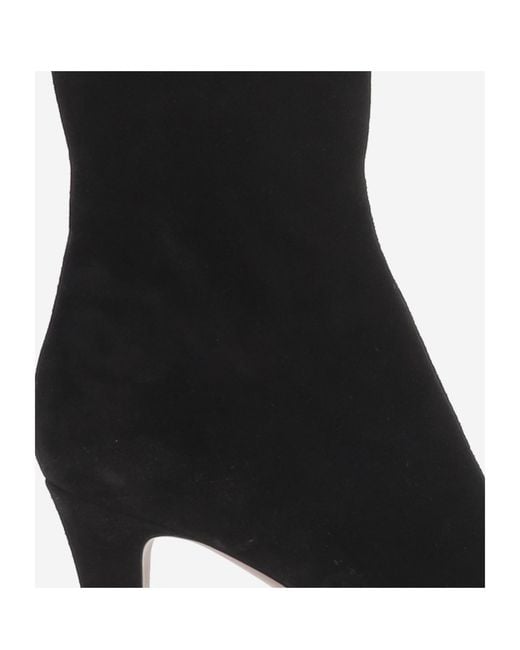 Paris Texas Black Zippered Ankle Boots