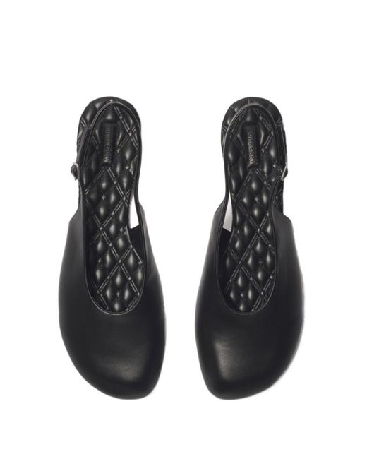 Burberry Black Slingback Ballet Flats