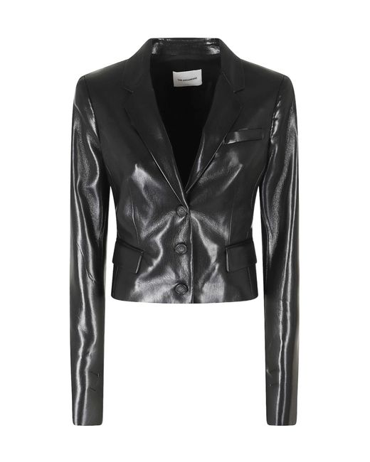 ANDAMANE Black Zefira Fitted Cropped Blazer