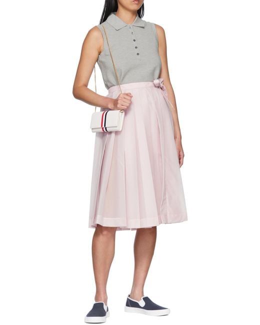 Thom Browne Natural Logo Handbag