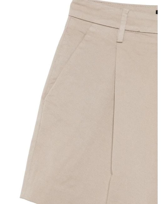 Dondup Natural Pleated Tailored Shorts