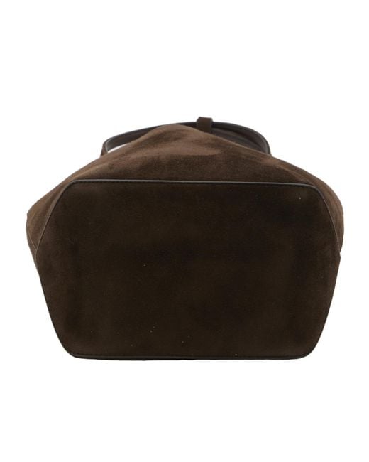 The Row Black Medium Park Tote Edge