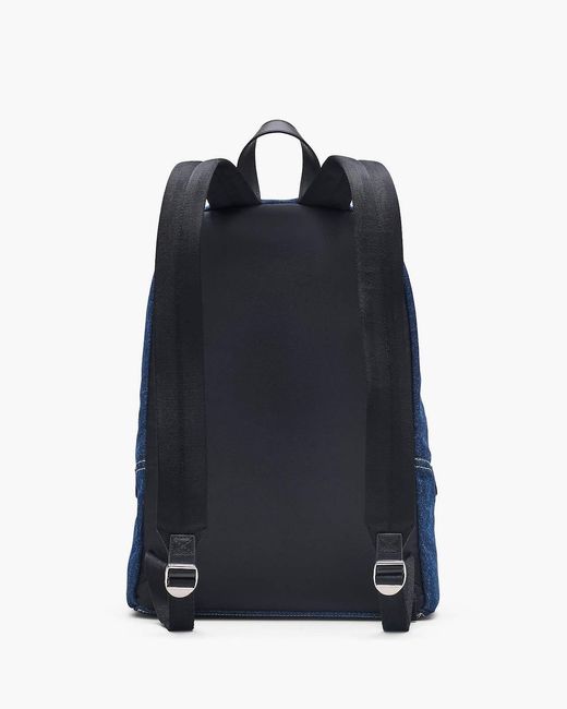 Marc Jacobs Blue Large The Colourblock Denim Backpack