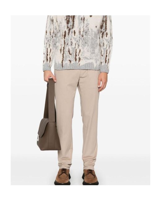 Zegna Natural Concealed-Fastening Trousers for men