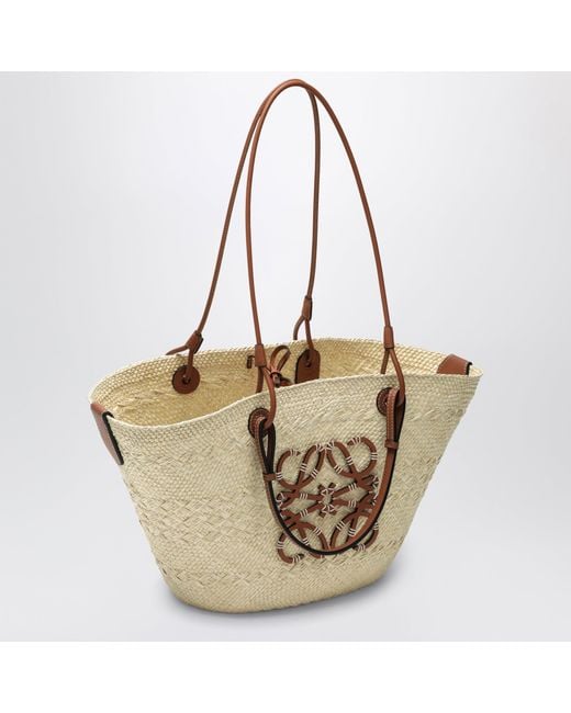Loewe Natural Paulas Ibiza Basket Shoulder Bag
