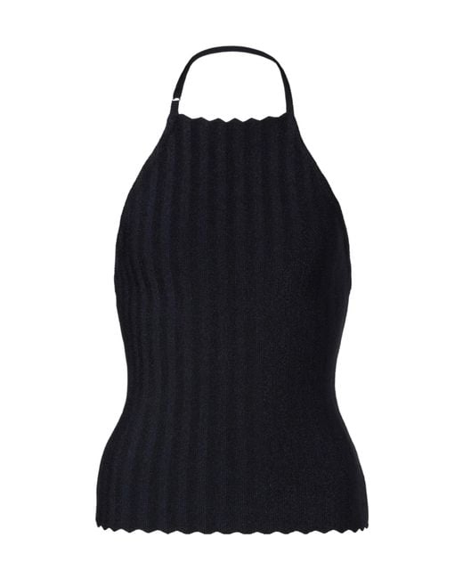 Jacquemus Blue Sleeveless Top