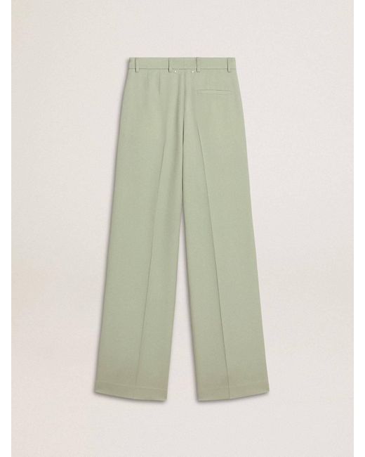 Golden Goose Deluxe Brand Green Wide-Leg Trousers