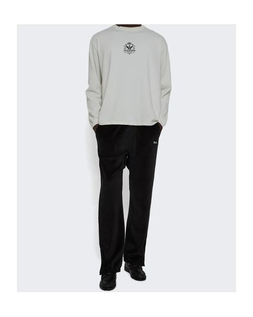 Rhude Gray Grand Cru Crest L/S T-Shirt for men