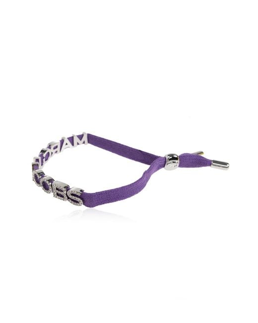 Marc Jacobs Purple Logo Bracelet