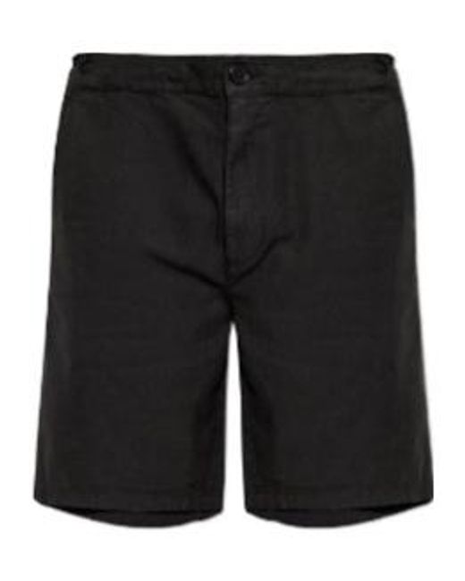 AllSaints Black Corbett Drawstring Shorts for men