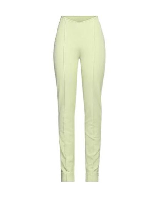 Ganni Yellow Stretch Pants