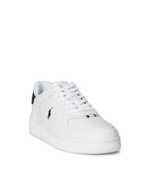 Polo Ralph Lauren White Minimalist Versatile Sneakers for men