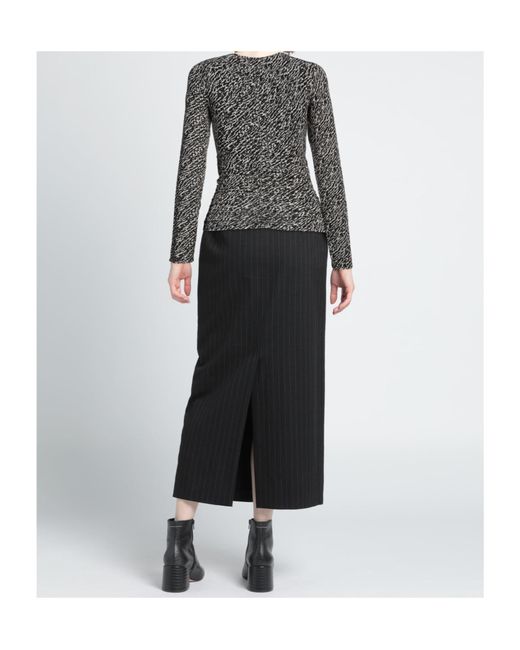 Isabel Marant Black Deep V-Neck Top