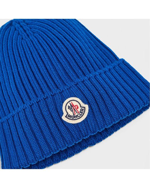 Moncler Blue Logo Patch Hat