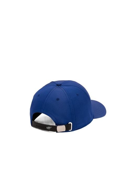 McQueen Blue Logo Printed Baseball Cap for men