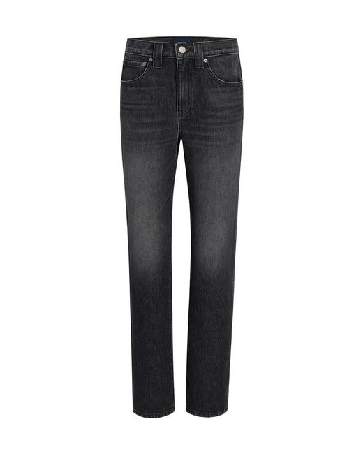 Khaite Gray Farley Straight-Leg Jeans