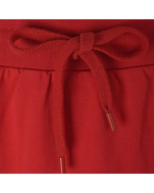 Moschino Red Side Logo Skirt
