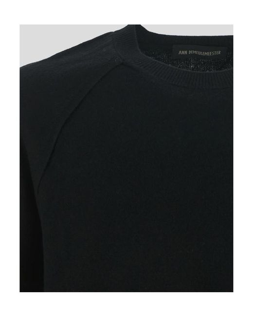 Ann Demeulemeester Blue Knitted Jumper for men