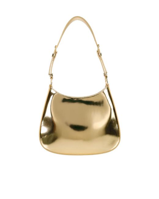 Prada Metallic Logo Shoulder Bag