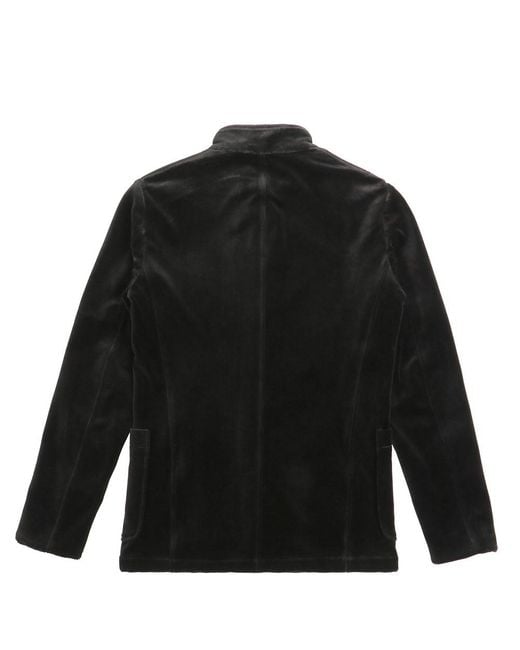 Armani Collezioni Black Logo Casual Jacket for men