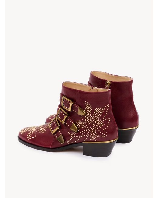 Chloé Red Chloé Susanna Ankle Boots