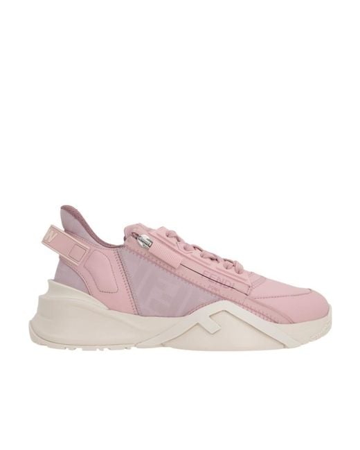 Fendi Pink Flow Low-Top Sneakers