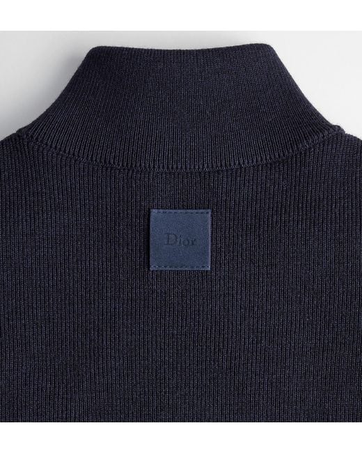 Dior Blue Zipped Jacket for men