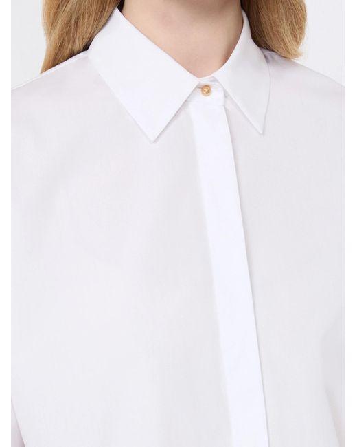 Max Mara White Poplin Shirt