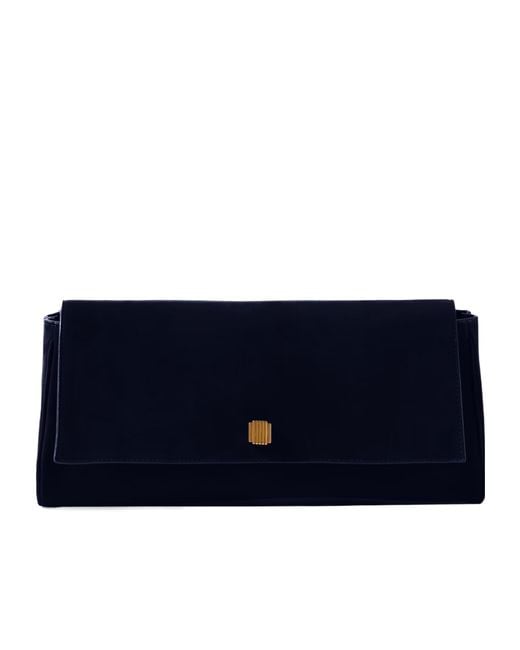 Khaite Blue Audrey Clutch Bag