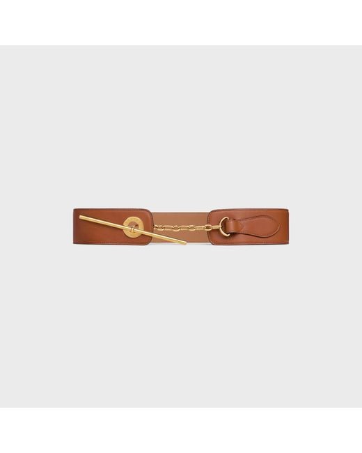 Céline Brown Large 50Mm Disc Belt